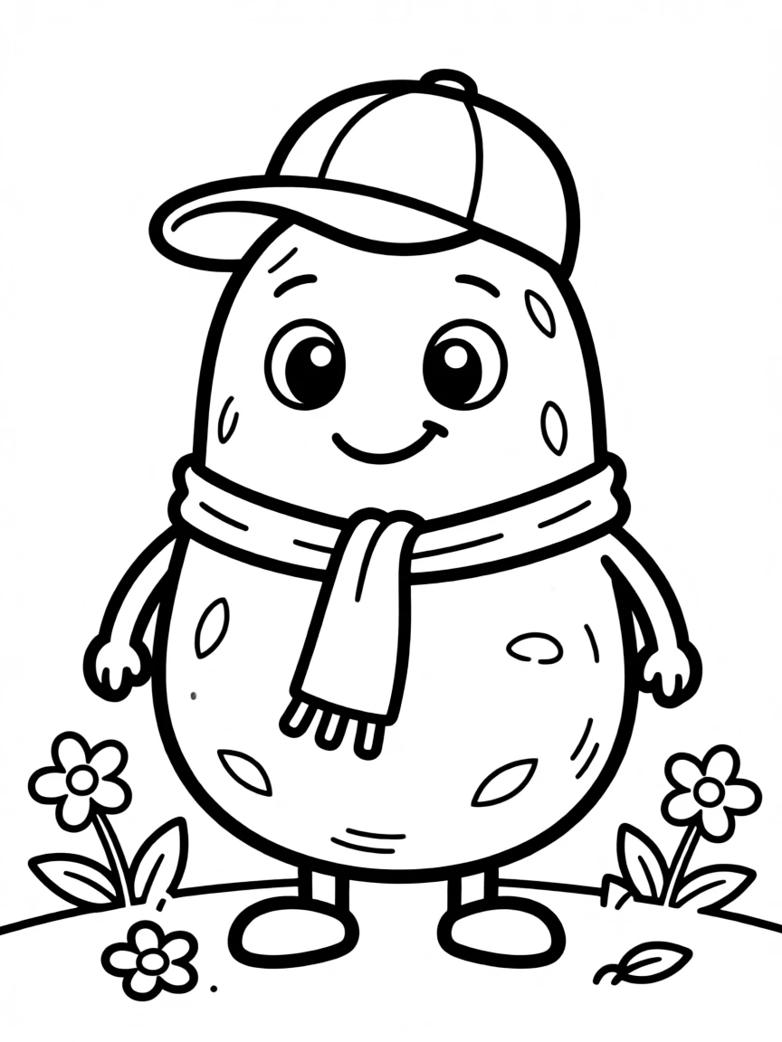 A brown potato.