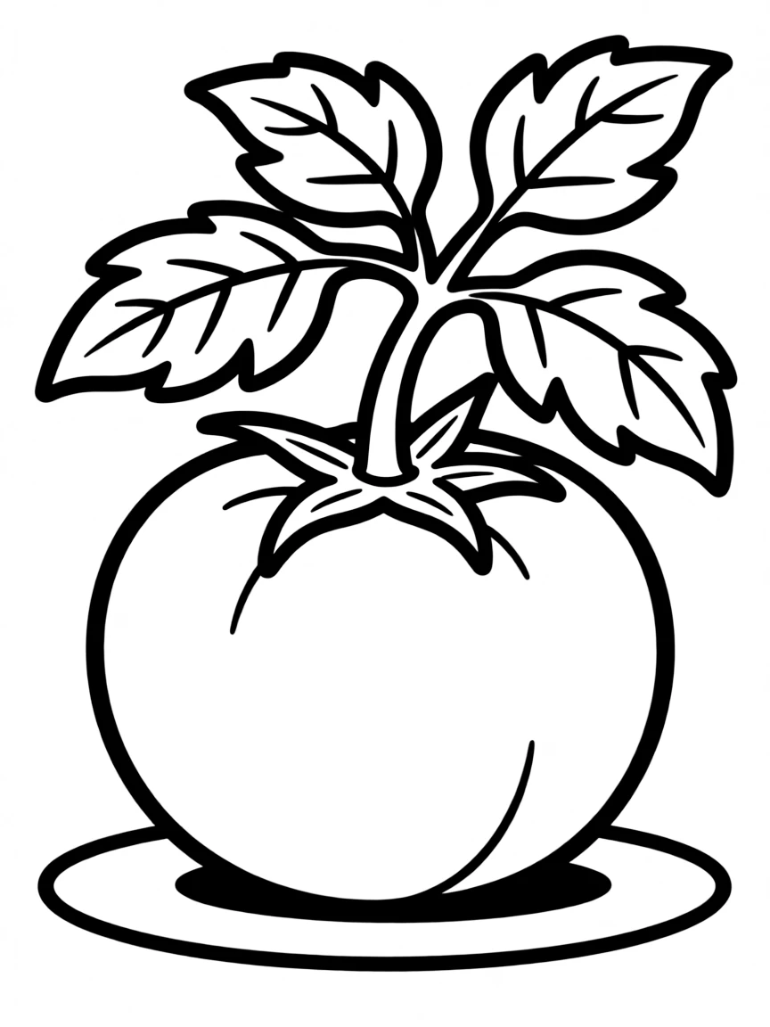 A red tomato.
