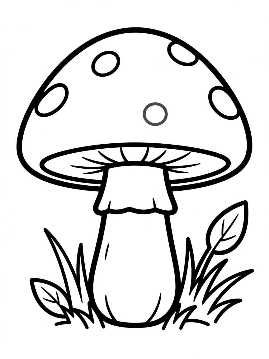 A white mushroom.