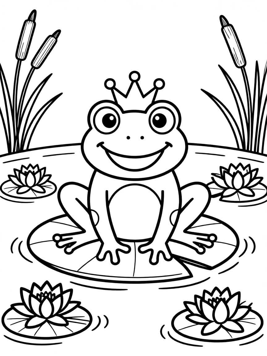 A green frog.