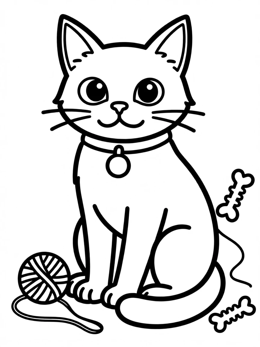 A black cat.