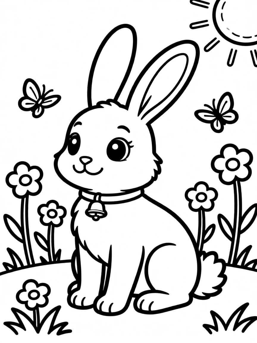 A white rabbit.
