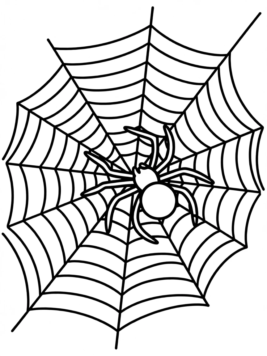 A spinning spider weaving a beautiful web.
