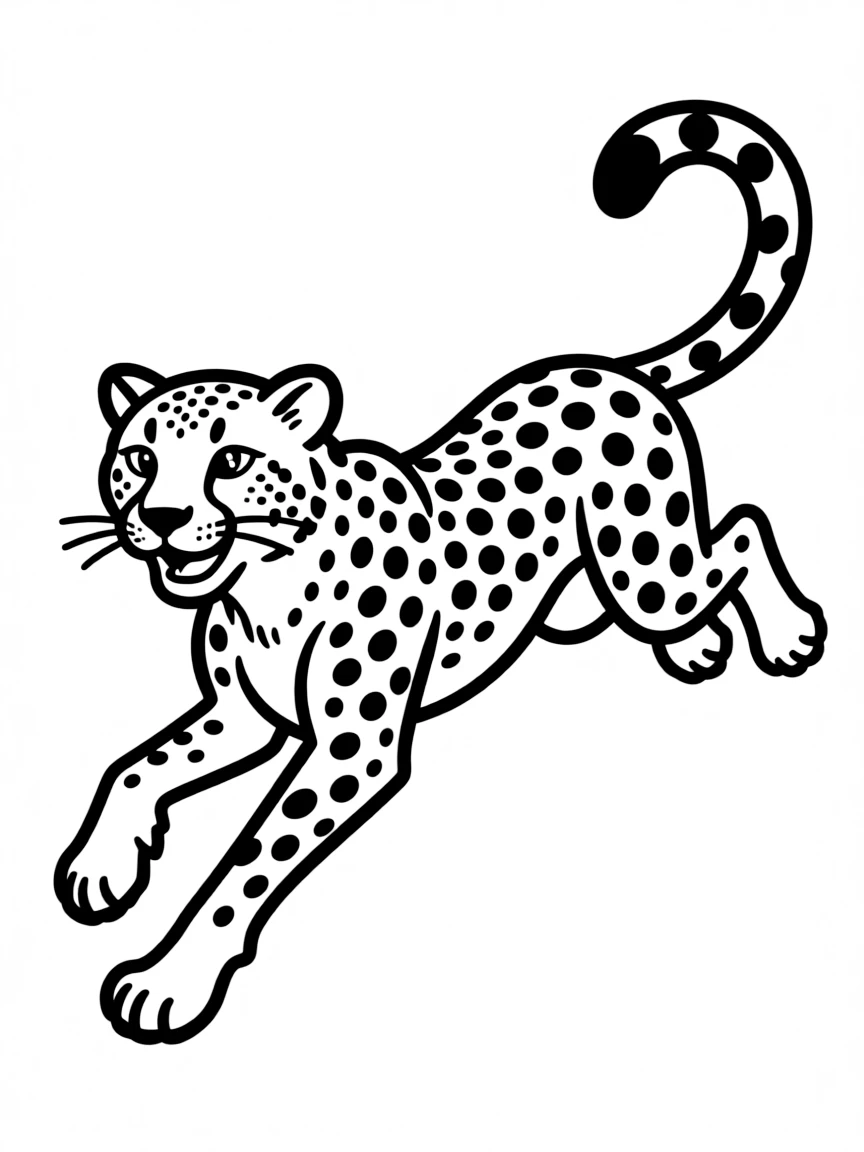 A speedy cheetah running very fast.