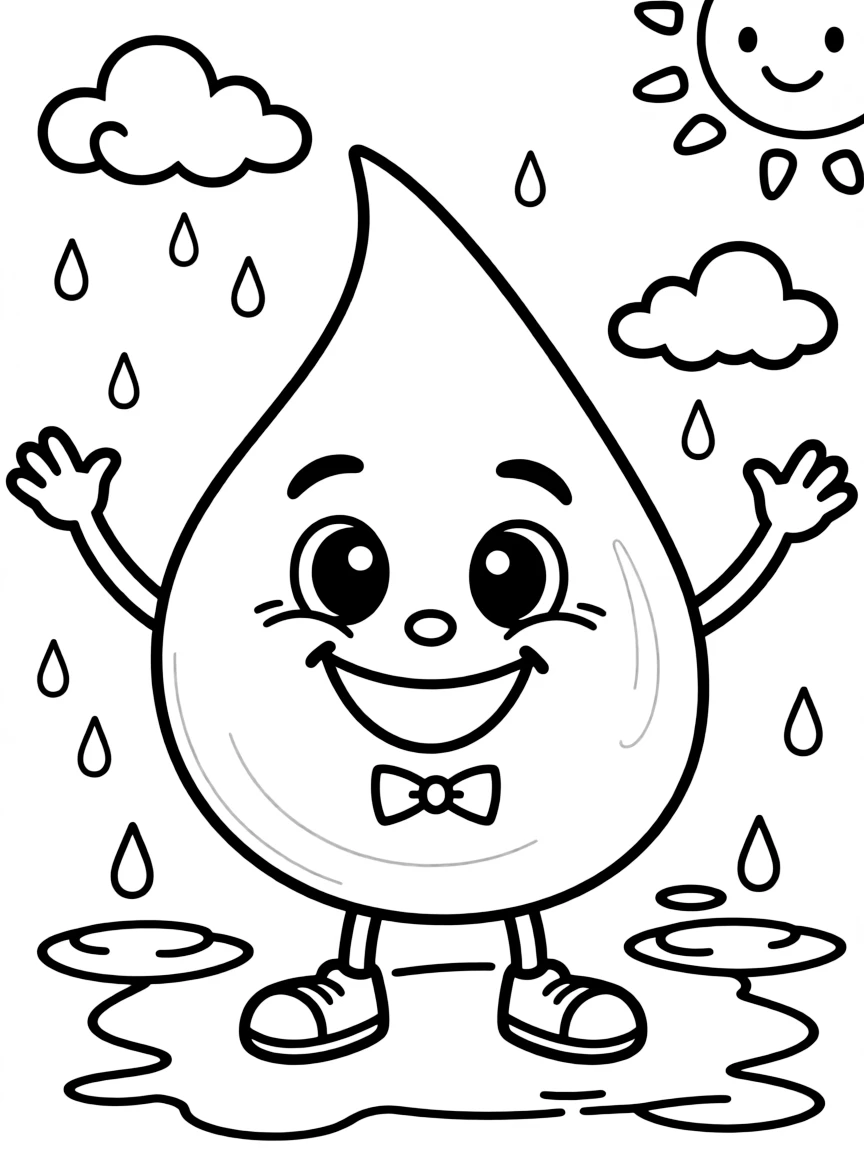 A happy raindrop.