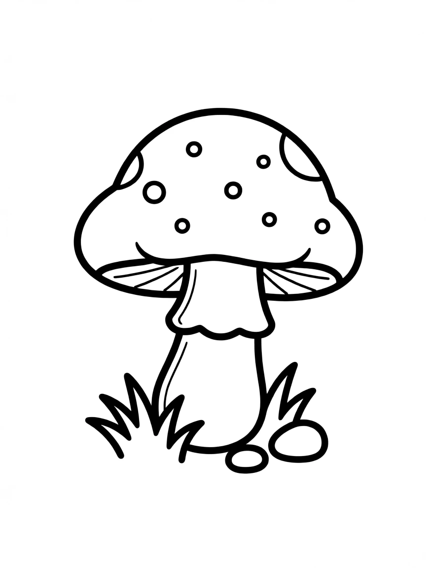 A tiny mushroom.