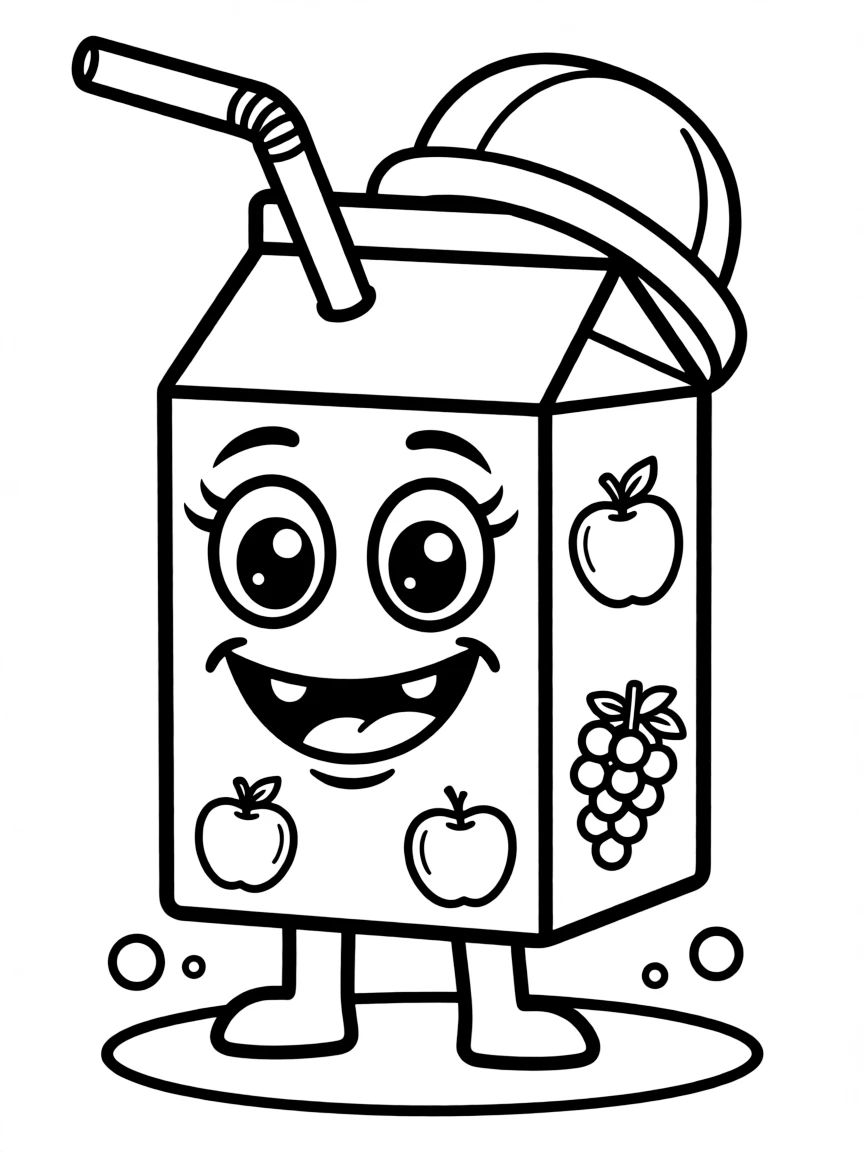 A happy juice box.