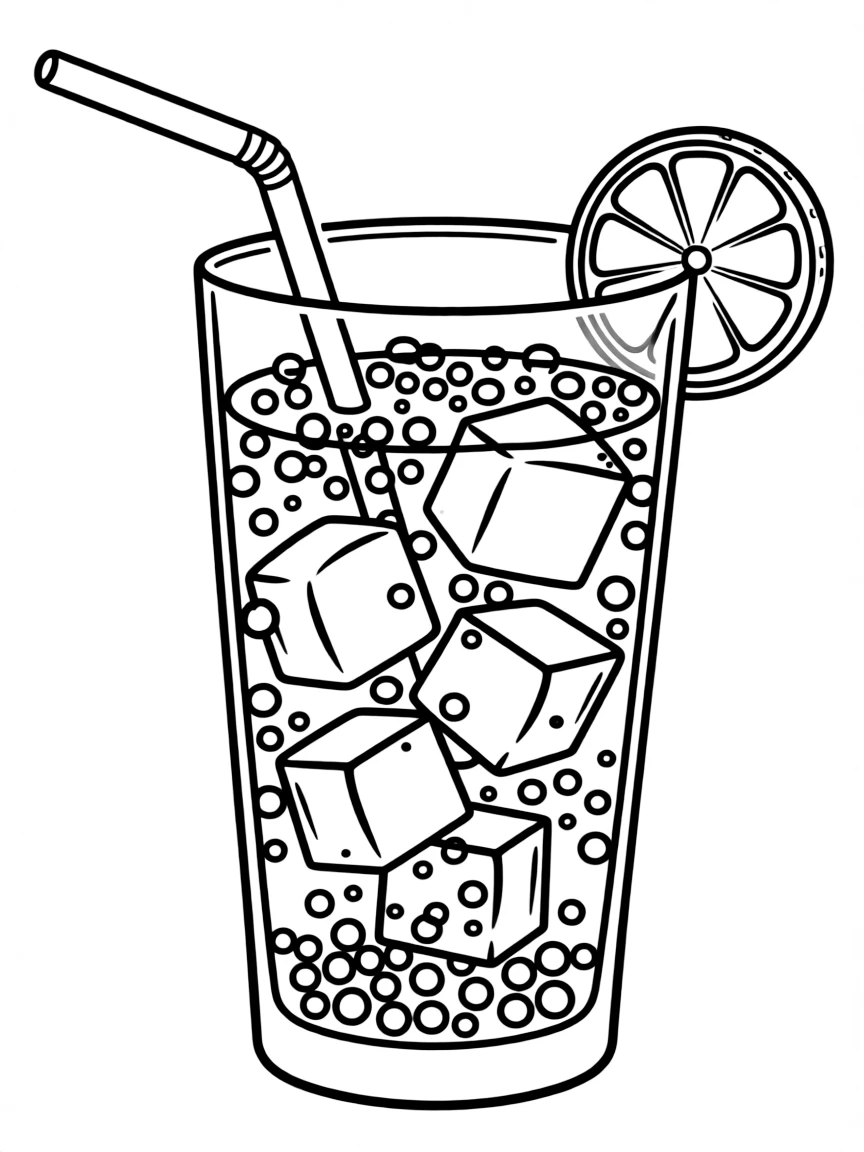 A bubbling soda.