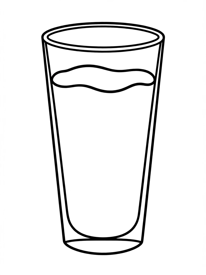 A tall glass of milk.