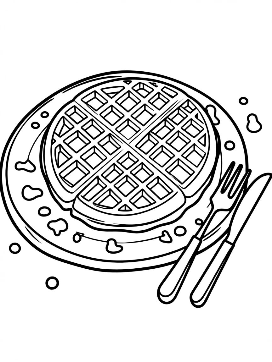 A crispy waffle.