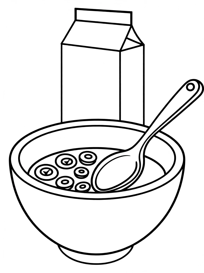 A bowl of cereal.