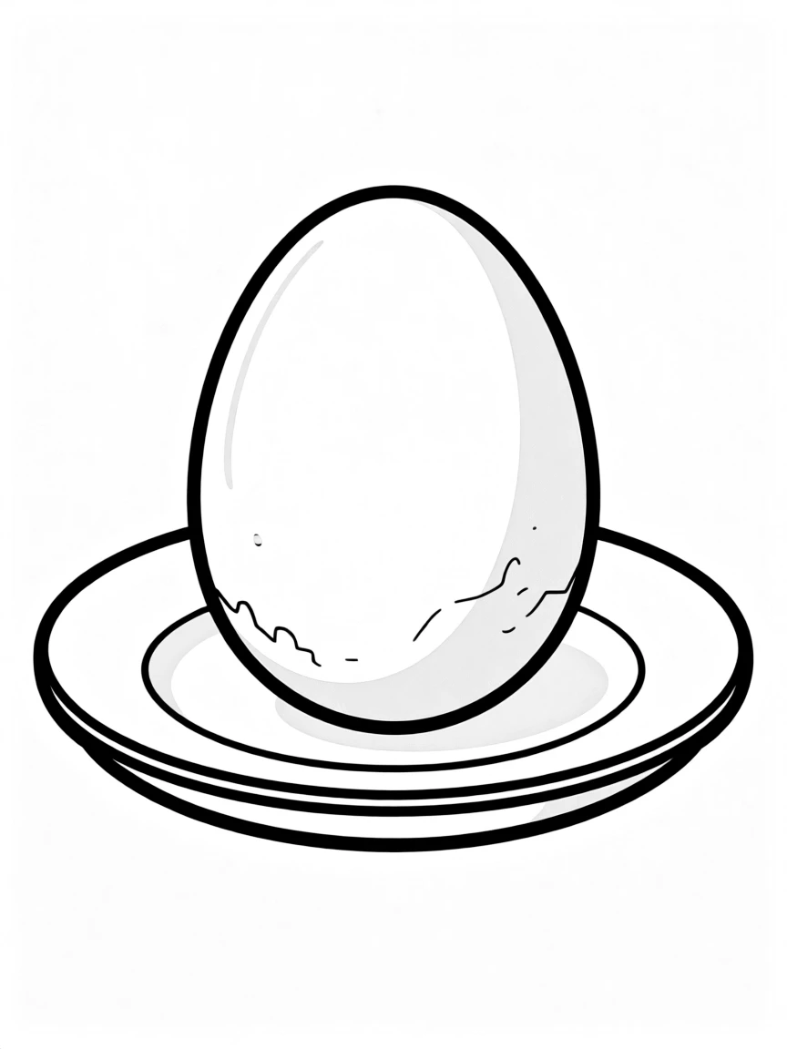 A fresh egg.