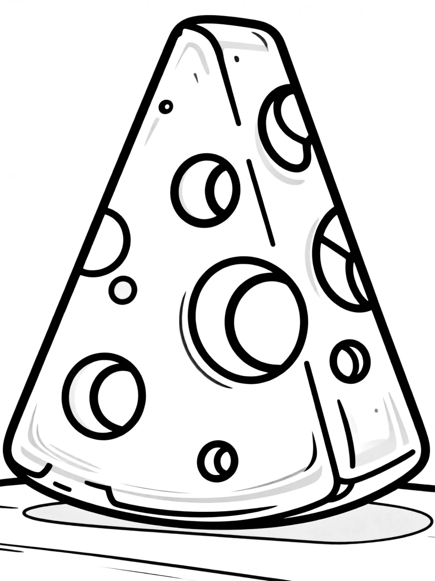 A slice of cheese.