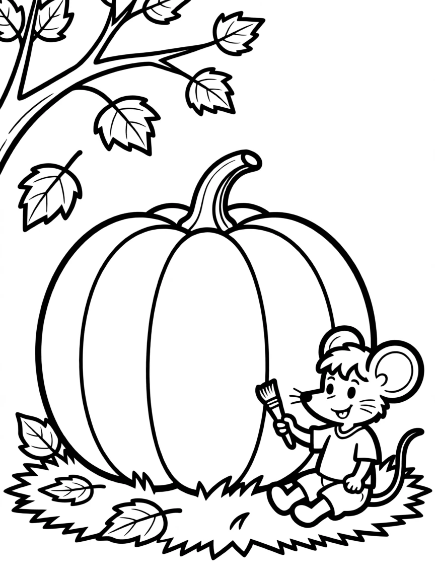 An orange pumpkin.