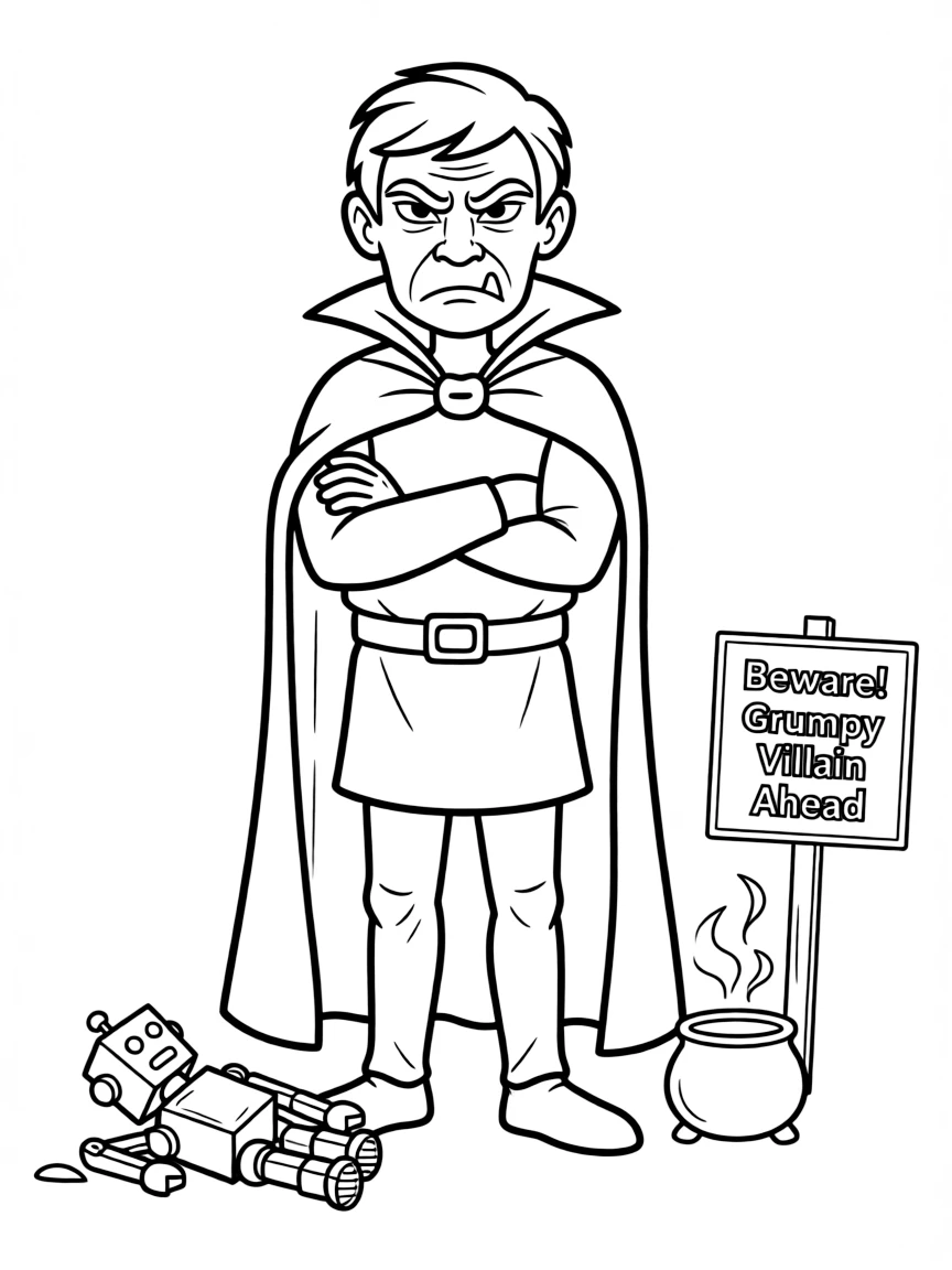 A grumpy villain.