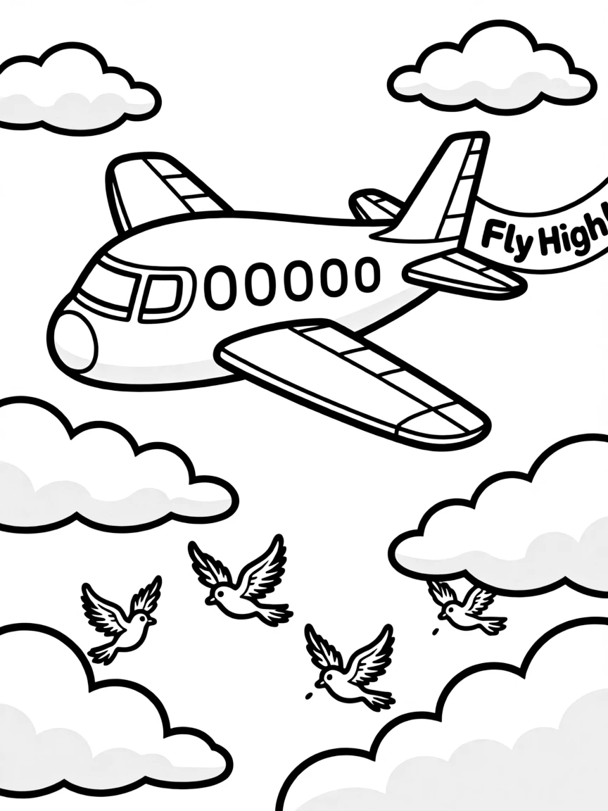 A flying object.