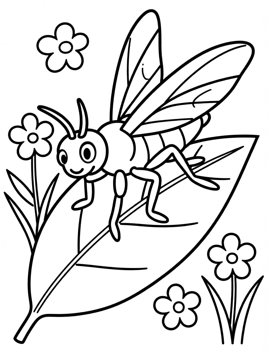 A crawling insect.