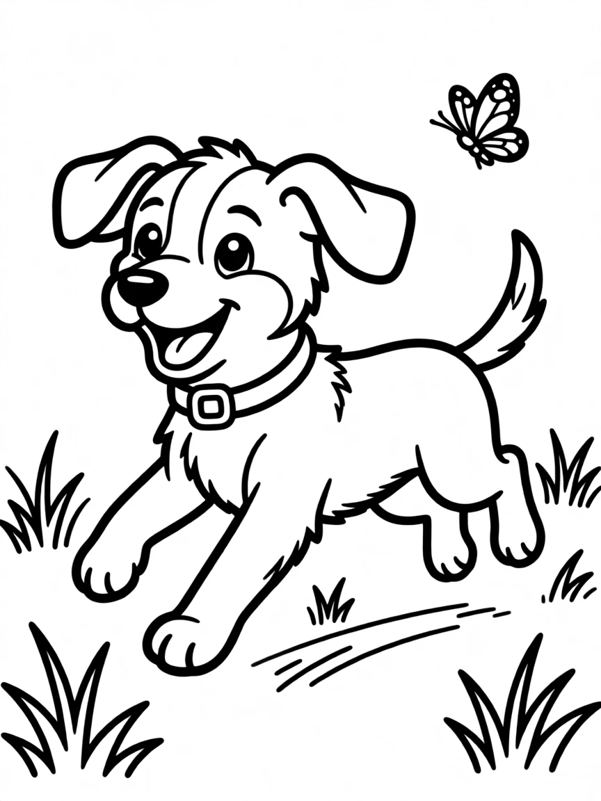 A running animal.