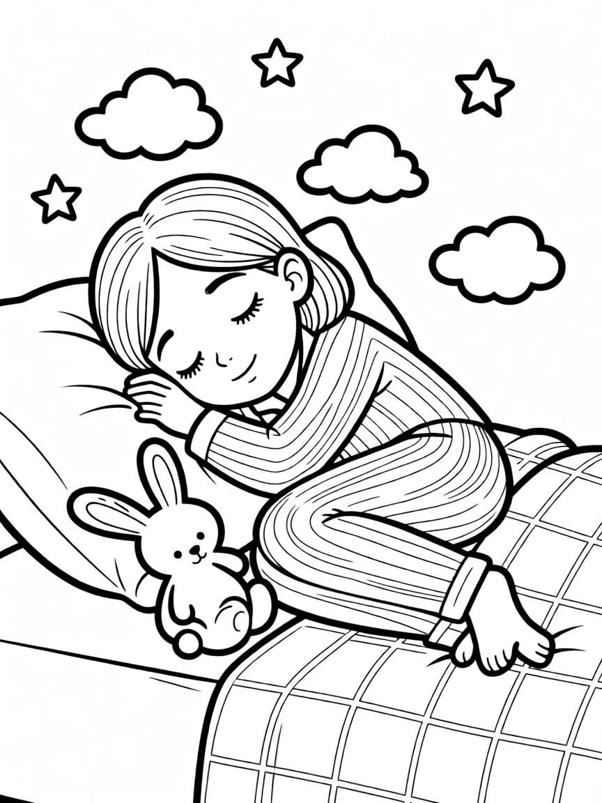 A dreaming child.
