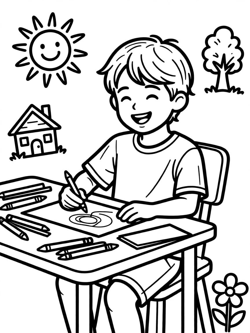 A creating child.