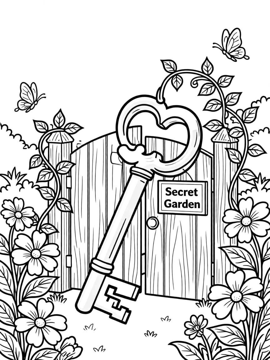 A secret garden with a key.