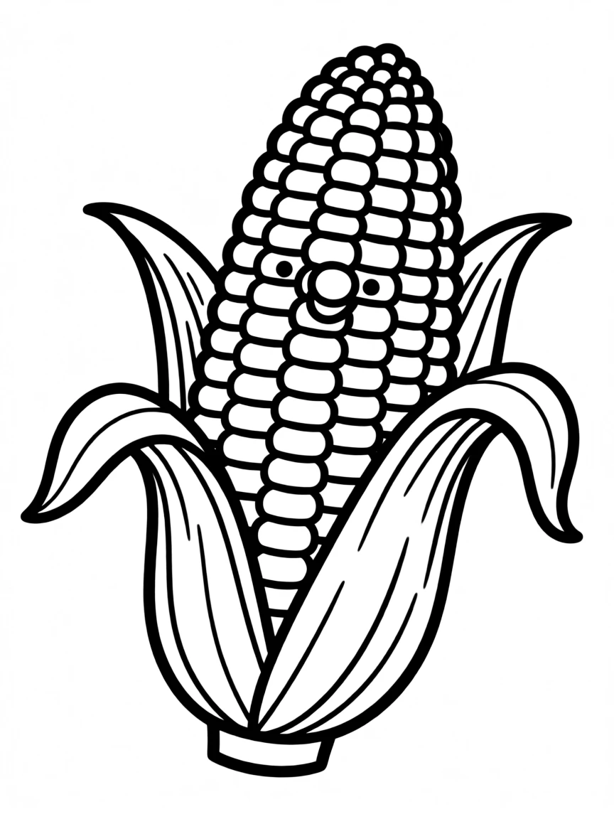 A yellow ear of corn.