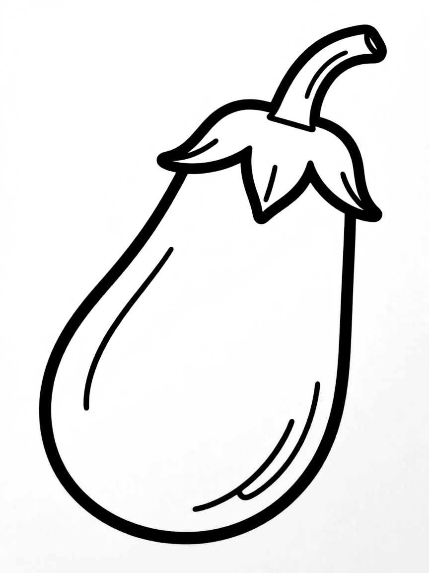 A purple eggplant.