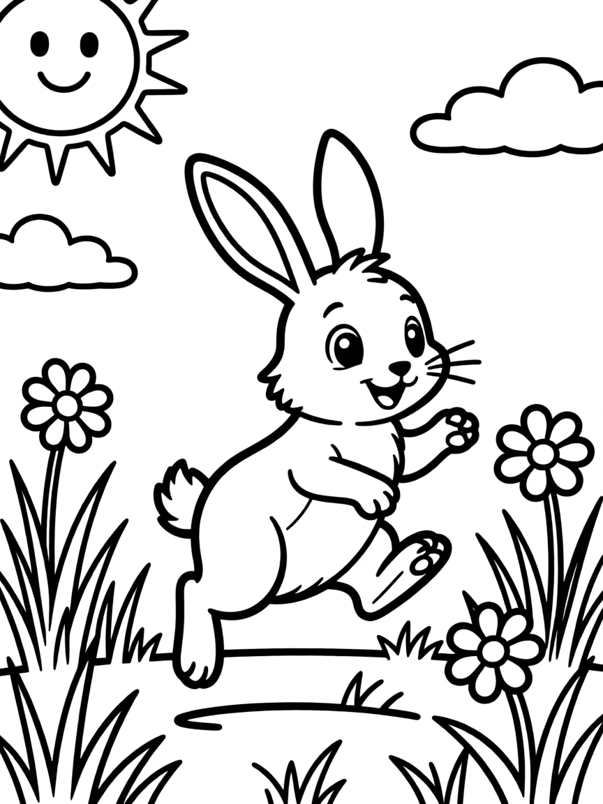 A jumping animal playing.