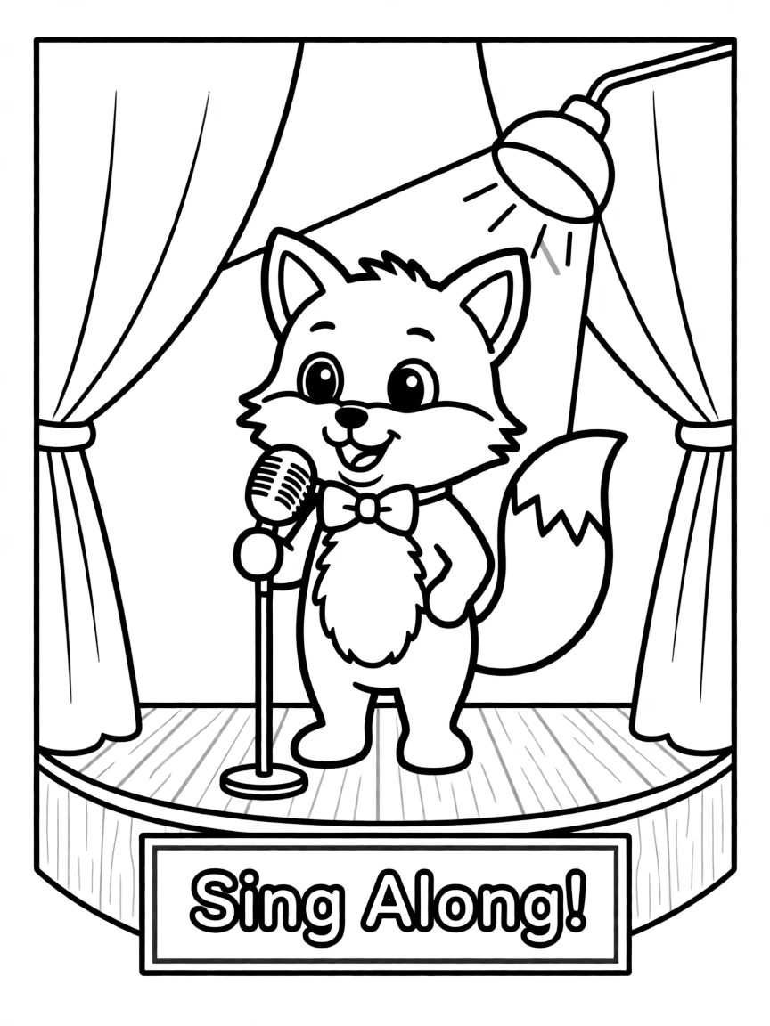 A singing animal performing.