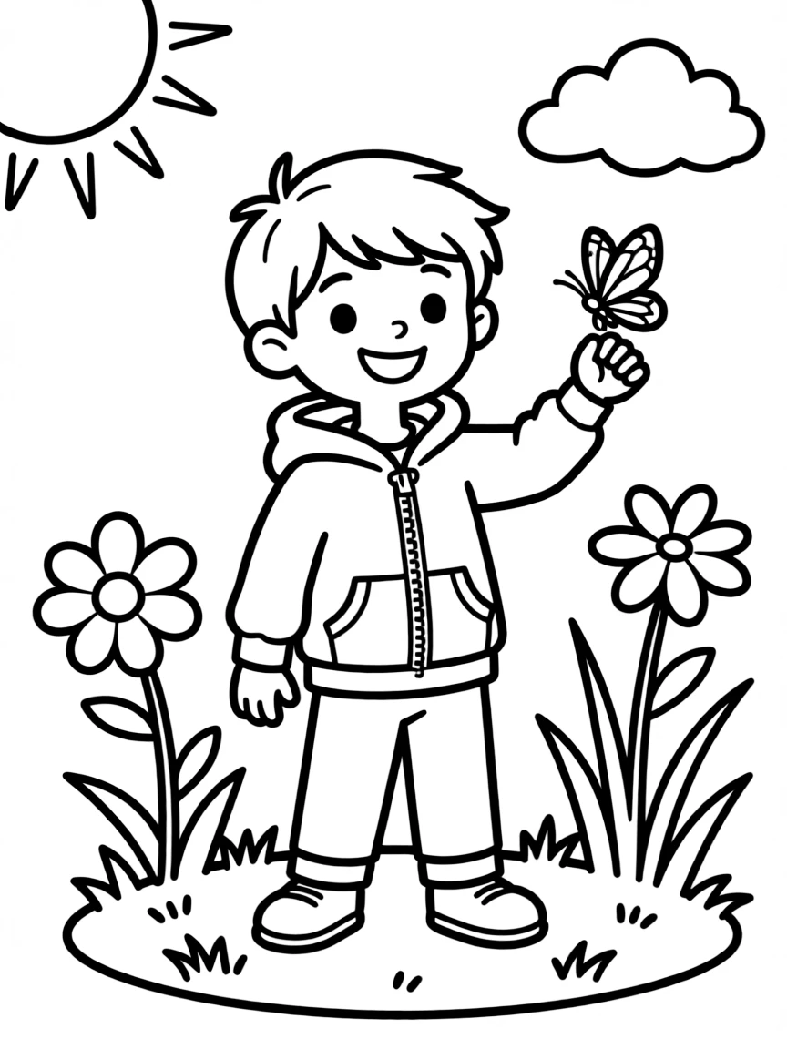 (clothing) A cozy hoodie with front pockets and a zipper