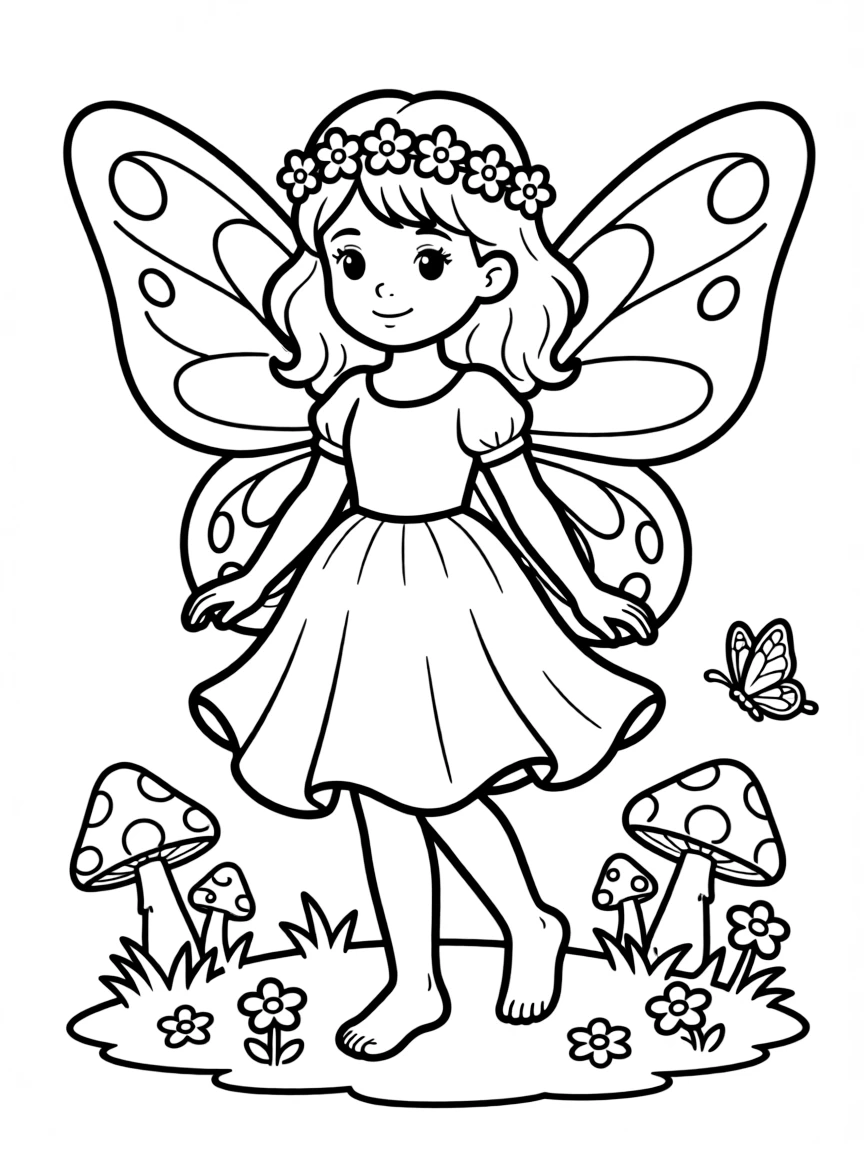 (clothing) A fairy dress with wings