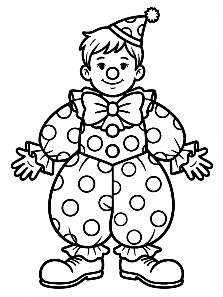 (clothing) A clown costume with big shoes