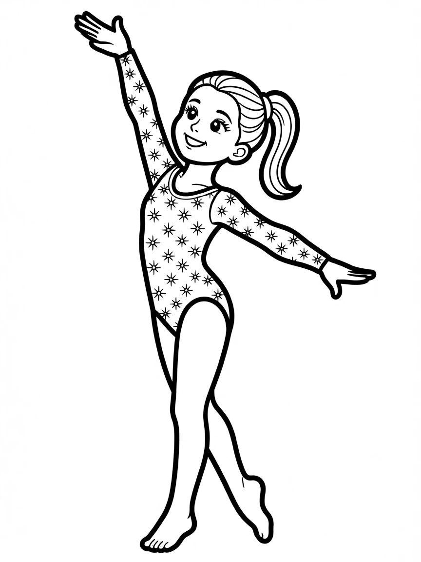 (clothing) A gymnast leotard with sparkles