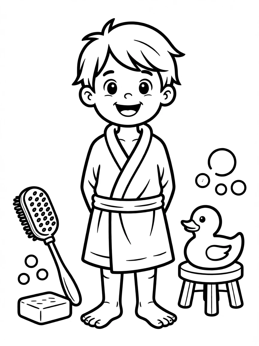 (clothing) A bath towel wrapped like a robe