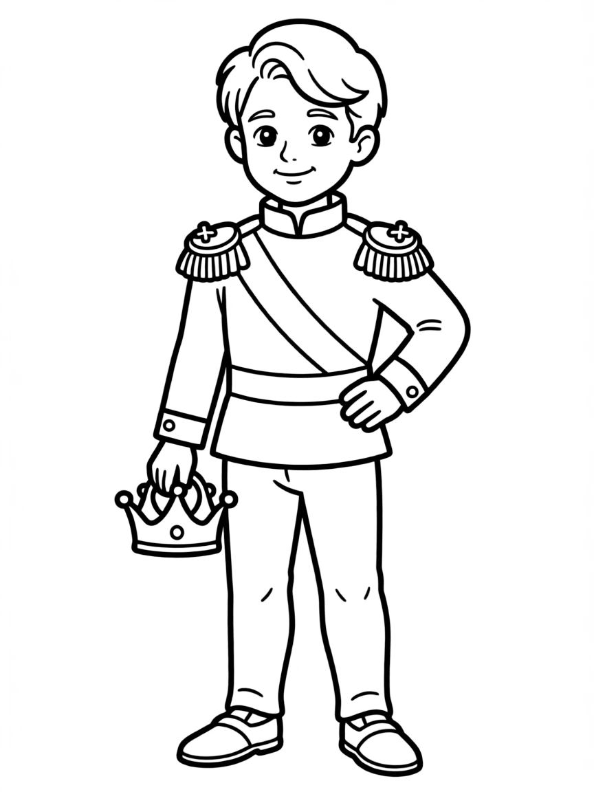 (clothing) A prince outfit with shoulder decorations
