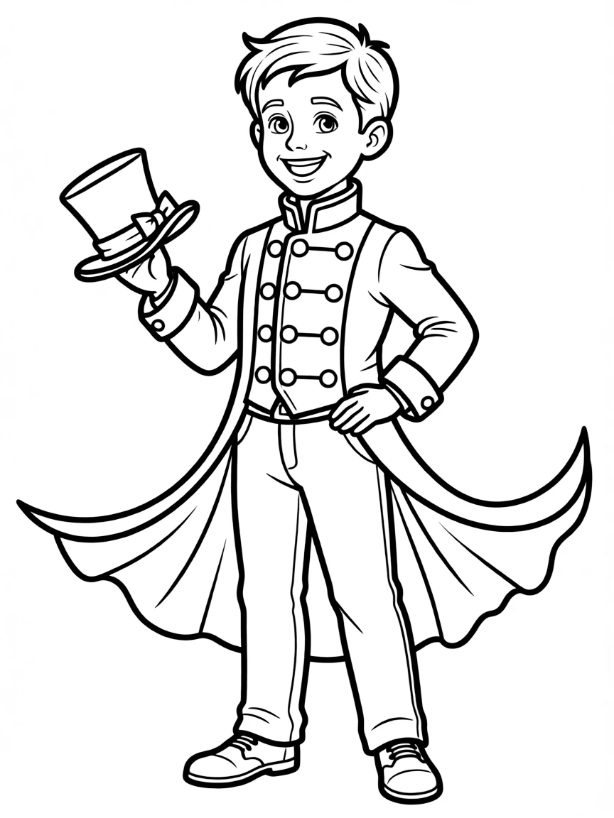 (clothing) A circus ringmaster coat with tails