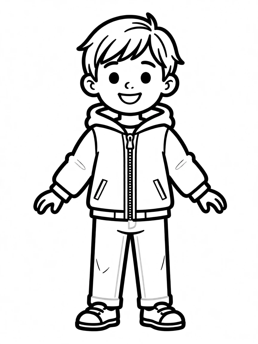(clothing) A zipper jacket with a hood