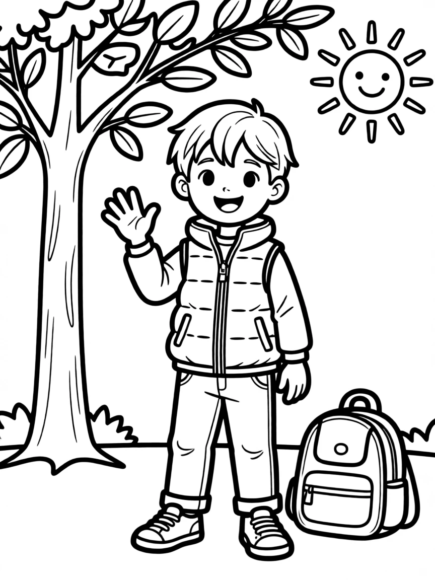(clothing) A puffer vest with a zipper