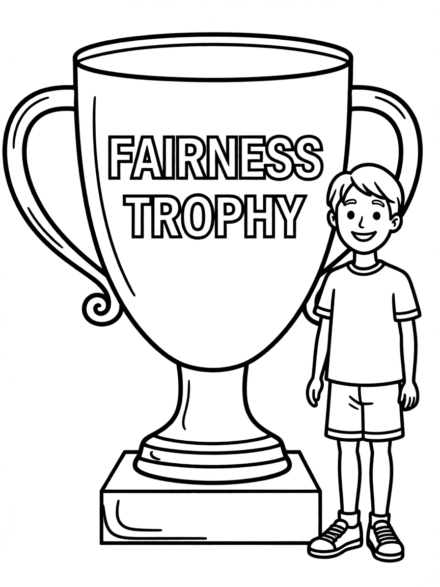 A fairness trophy for students who play honestly