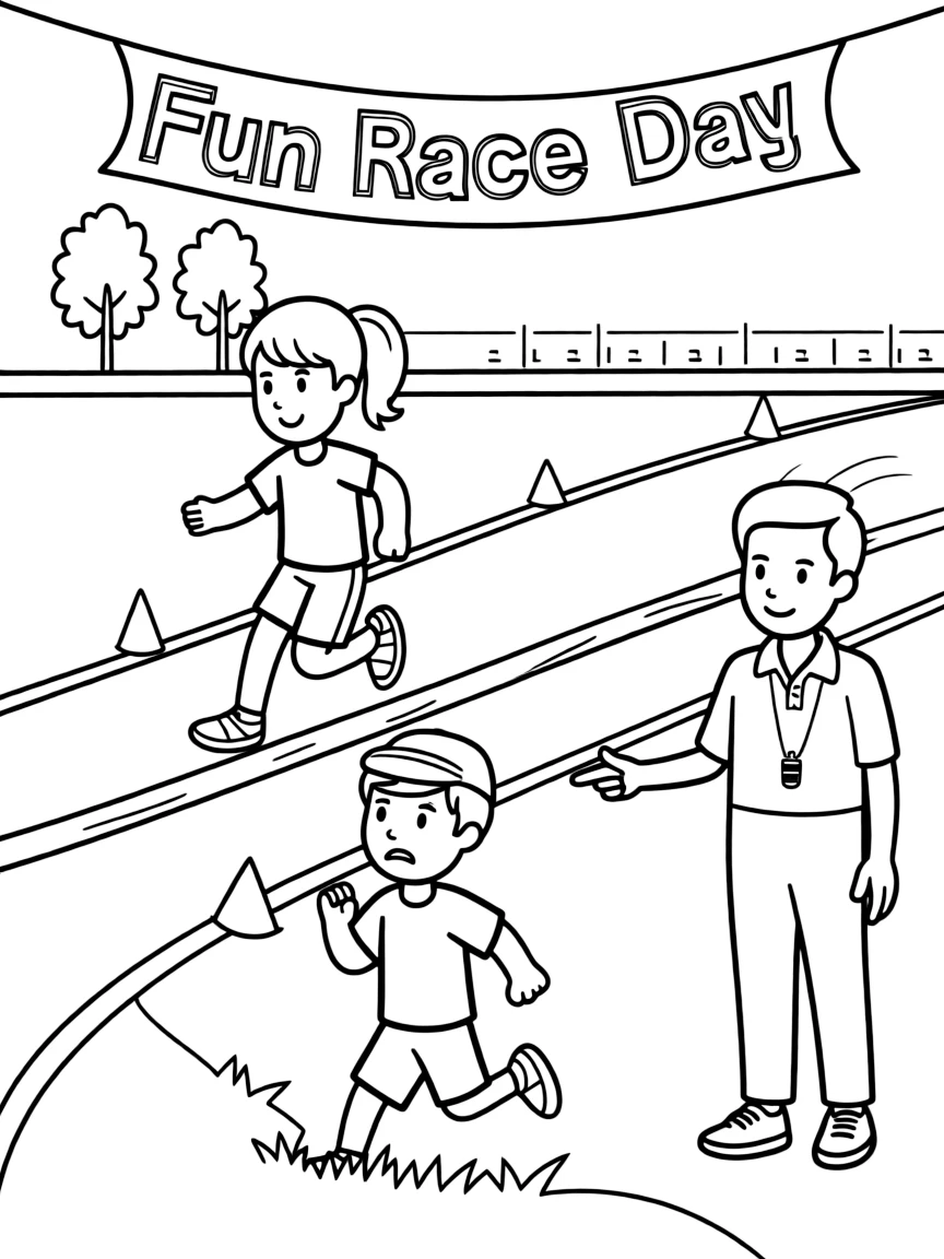 A race where someone tries to take a shortcut but gets caught