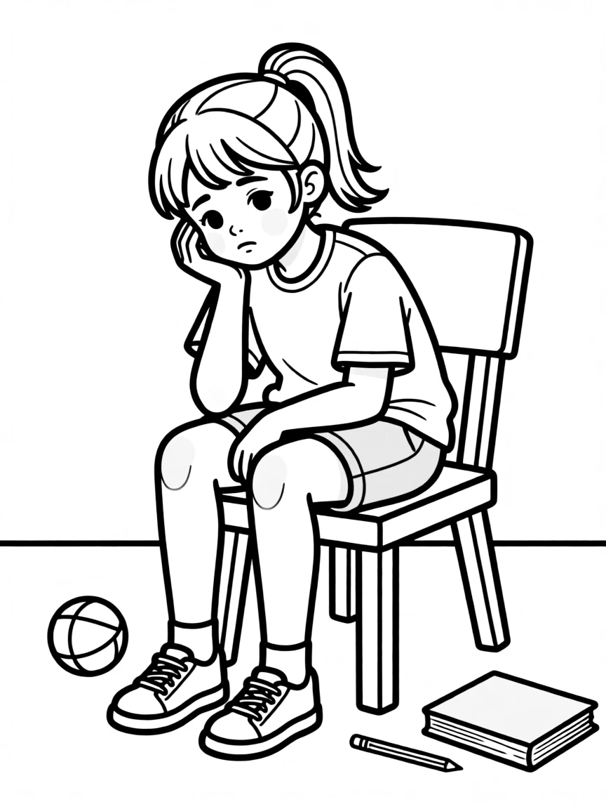 A bored girl.