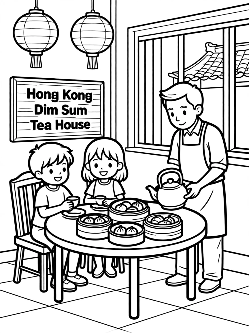 (Hong Kong) Traditional dim sum tea house