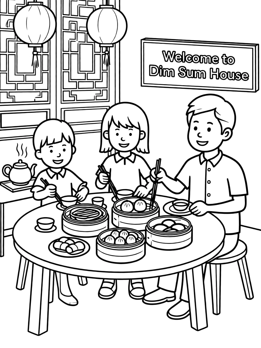 (Hong Kong) Traditional dim sum tea house