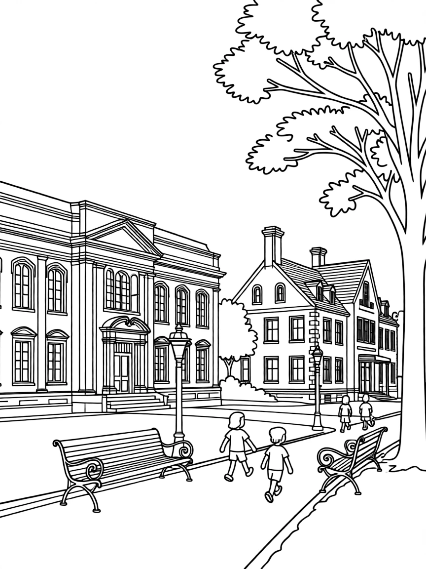 (New Jersey) Princeton University's iconic campus buildings