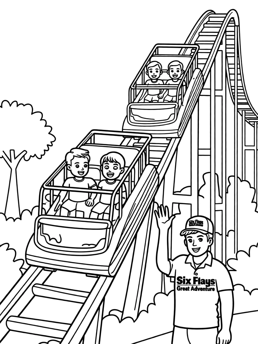 (New Jersey) The Six Flags Great Adventure roller coaster