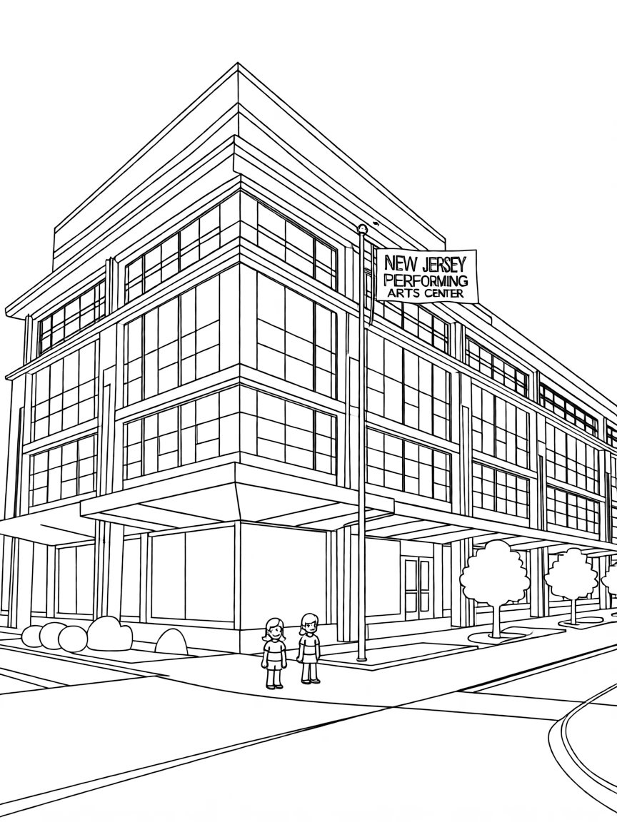 (New Jersey) The New Jersey Performing Arts Center building