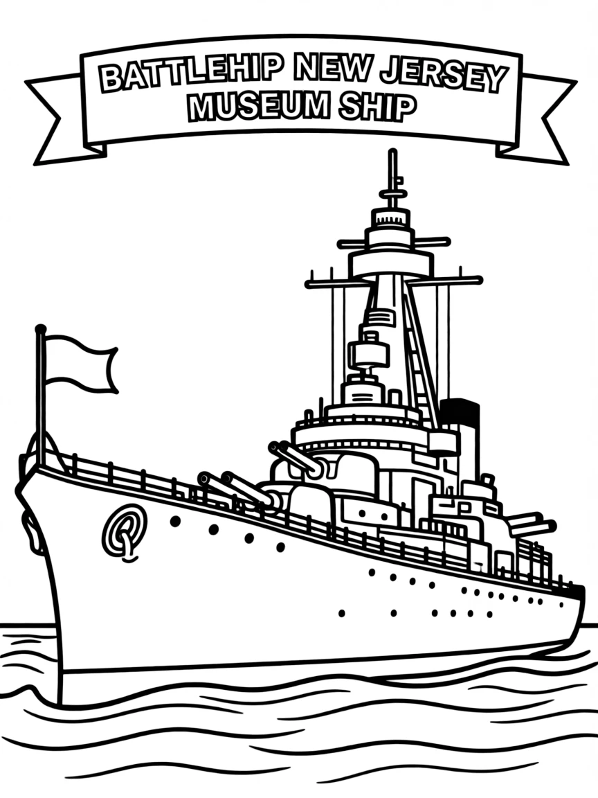 (New Jersey) The Battleship New Jersey museum ship