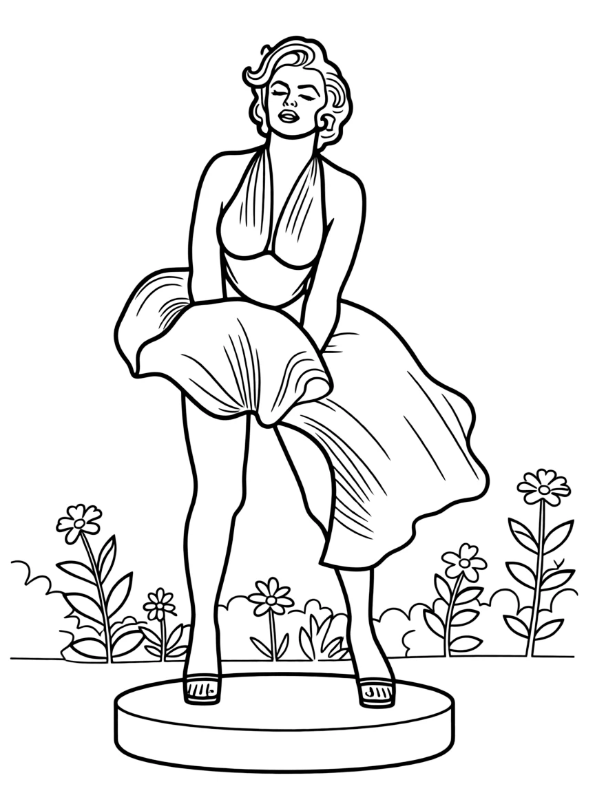 (New Jersey) The Grounds For Sculpture "Forever Marilyn" statue