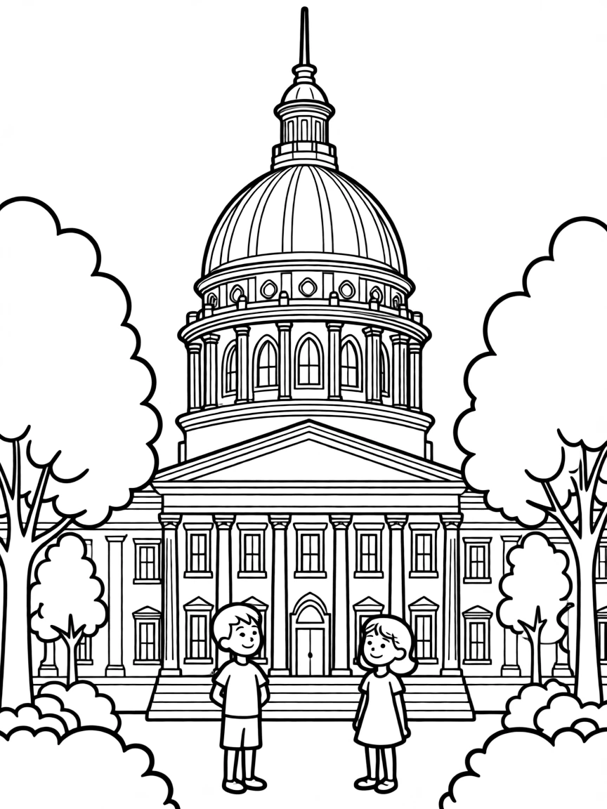 (New Jersey) The New Jersey State House dome in Trenton