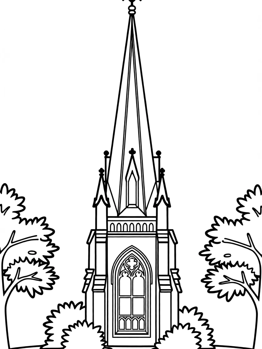 (New Jersey) The Princeton University chapel spire